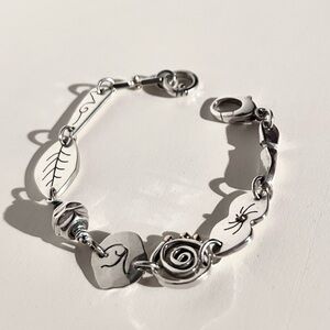 Original Solid Sterling Silver Gold Katie Cleaver Bracelet